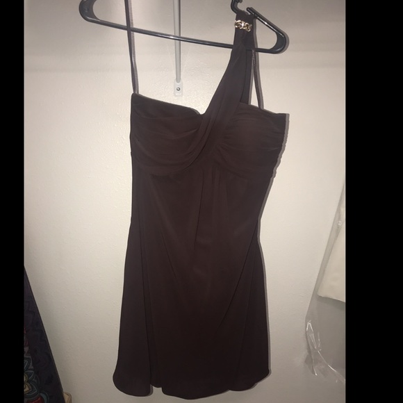 Chocolate brown semi-formal dress - Picture 1 of 4